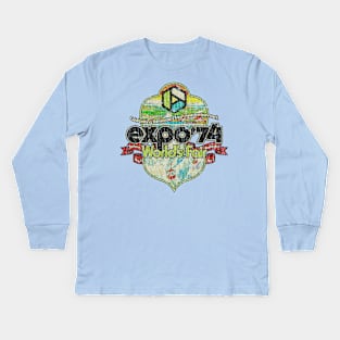 Expo '74 World's Fair Crest 1974 Kids Long Sleeve T-Shirt